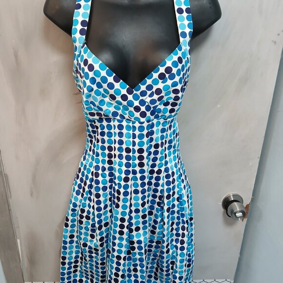 Calvin Klein Dotted Halter Dress - Picture 6 of 9